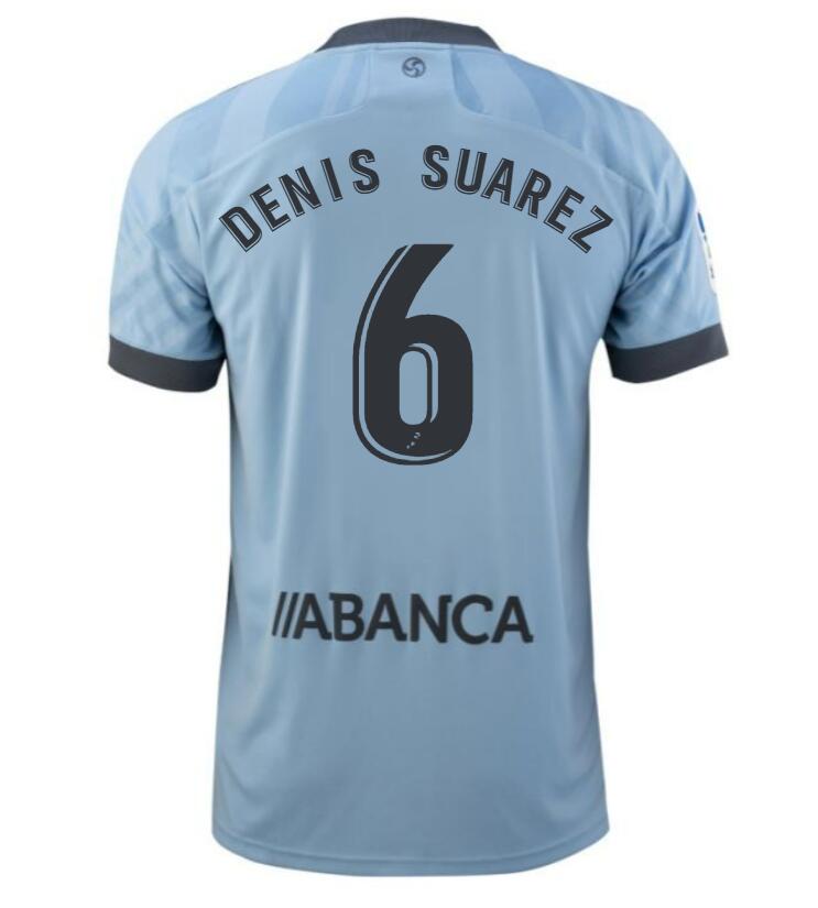 2021/22 Celta de Vigo Home Kit Soccer Jersey with Denis Suárez 6 printing